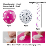 GAGILAND Dog Birthday Party Supplies Bandana Hat Banner Set Dog Boy Girl Cute Bow Tie Scarf Birthday Decorations (Pink with Balloon)