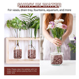 NUPICK 3 lbs Pebbles for Indoor Plants, 1/5 Inch Pea Gravel for Fish Tank, Polished Decorative Rocks for Succulent, Natural River Stones for Vases, Cactus, Landscaping, Bird Bath, Aquarium, Red