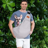 FDJASGY Small Dog Sling Cat Carrier Adjustable Strap Hands Free Reversible Pet Puppy Travel Bag Backpack for Outdoor Travel