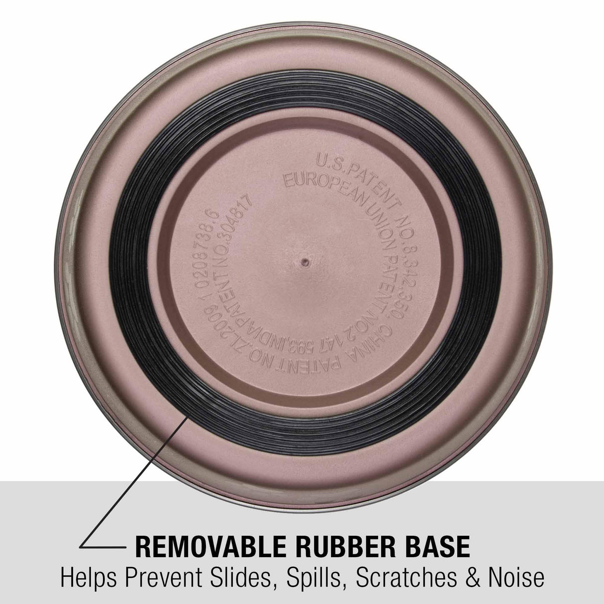 Loving Pets Bella Dog Bowls- Stainless Steel Dog & Cat Bowls - Spill Proof Dog Food Bowl, Cat Bowl, Puppy Essentials & Pet Supplies Great for Home & Travel (X-Large 65-100lbs, Grape)