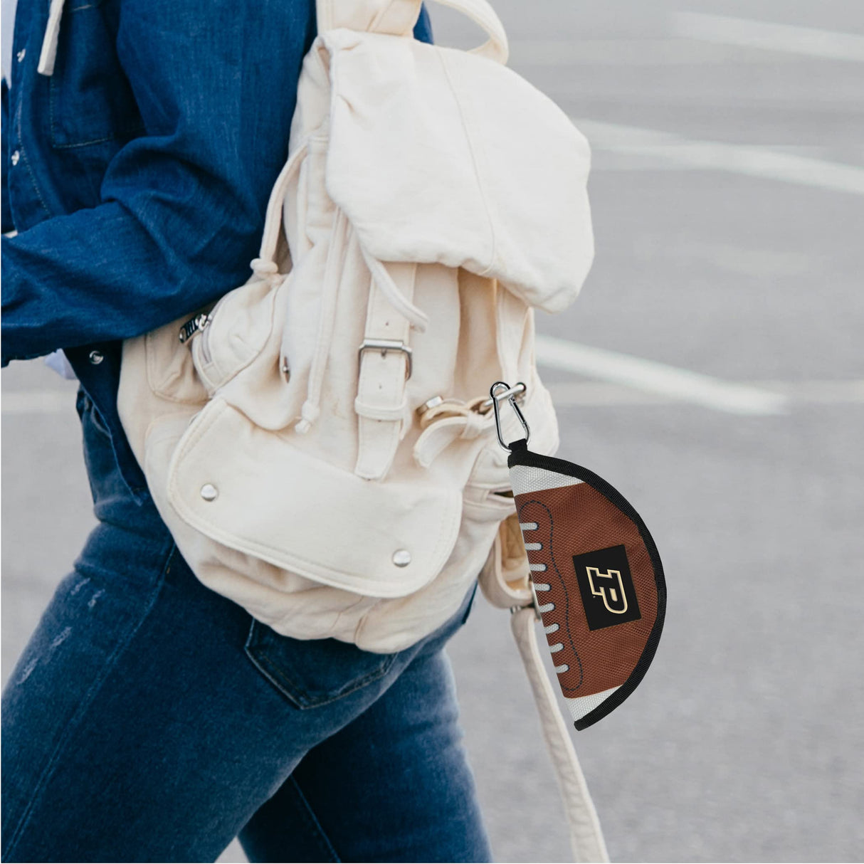 Pets First NCAA Purdue Boilermakers Collapsible Dog Travel Bowl, Food and Water Bowl for Dogs & Cats. Lightweight Leak-Proof Pet Bowl for Travel with Football Field & Pebble-Grain Design