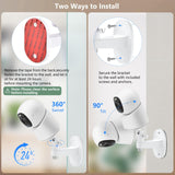 Adhesive Security Camera Mount for eufy Indoor Cam E30/C210/C220/E220, Adjustable No Drilling Mounting Bracket for eufy Pet/Dog/Baby Camera