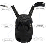 Adjustable Pet Carrier Backpack - Dog, Puppy & Cat Carrier for Travel, Hiking & Car - Front Carrier & Backpack in One
