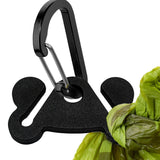 Dog Poop Bag Holder Dogs Waste Bag Carrier Pet Poop Bags Holders for Doggie Waste Bags Dispensers, Clip Carrier for Leash Small Doggy Puppy Hand Free Walking Accessory Attachment, Black