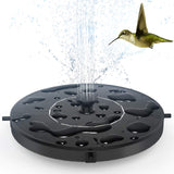 AUTGA Solar Fountain, Floating Solar Powered Water Fountain Pump for Bird Bath, Garden, Pond, Pool, Outdoor (1W)