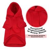 Cute but Psycho Dog Hoodie - Warm and Soft Dog Sweatshirt with Leash Hole, Fun Slogan Print, Cozy Winter Coat for Small Medium Dogs and Cats, Perfect for Cold Weather and Daily Walks.Red XXL