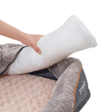 JOYELF Orthopedic Memory Foam Dog Bed Replacement Filling Bolster Insert Stuffing Pillow - Small Size