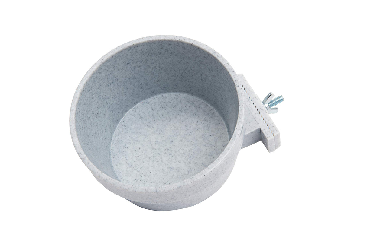 Lixit Quick Lock Removable Cage Bowls for Rabbits, Birds, Dogs, Cats, Gunea Pigs and Other Small Animals. (20oz, Granite)