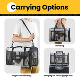 Conlun Soft-Sided Cat Carrier for Small-Medium Cats, Puppies up to 15 Lb, Airline Approved