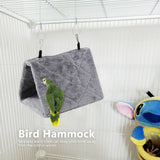 Haosie Warm Bird Nest House, Bird Bed for Cage Accessories, Parakeet Toys Hammock, Plush Parrot Hanging Hut Tent for Conure Cockatiel Lovebird Cockatoo