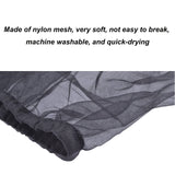 Bird Cage Seed Catcher, Airy Gauze Seeds Bird Cage Cover Guard Dust-Proof Universal Birdcage Accessories Parrot Bird Nylon Mesh Net Cover Stretchy Shell Skirt Traps Cage Basket (XL, Black)