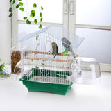 IBWell Clear Bird Bath for Small Birds Parakeet Cage Accessories - Suitable for Cockatiels and Parakeets