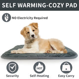 AUPETEK Self-Warming Cat Bed Indoor/Outdoor Super Soft Self Heating Pet Mat Washable Thermal Pad for Cat & Dog 21x15.7 inch