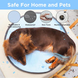 PEPPY BUDDIES Round Cooling Mat for Dos Reversible (Cool & Waterproof) Cooling pad for Dogs, Machine Washable- Ideal to Use it on Donut Beds,Sofa and Floor- Durable Eco Friendly Material