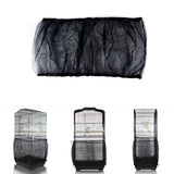 Bird Cage Seed Catcher, Airy Gauze Seeds Bird Cage Cover Guard Dust-Proof Universal Birdcage Accessories Parrot Bird Nylon Mesh Net Cover Stretchy Shell Skirt Traps Cage Basket (XL, Black)