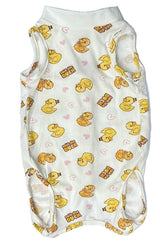 Duck Pet Cat Recovery Suit Shirt,Collar Alternative for Cats,Small