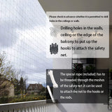 Cat Balcony Net Cat Netting Balcony Rail Net Cat PET Balcony Anti Fall Netting Cat Fence Nets Transparent Nylon Pet Mesh Fence Anti Fall Netting for Balcony Window Stairs (10 * 13ft, White)