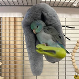Corner Fleece Bird Blanket,Bird Blanket for Cage,Cozy for Birds,Parrot Cage Snuggle Hut Warm Bird Nest House Bed for Parrots,Small Conures, Lovebirds and Cockatiels M