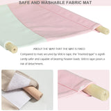 COODIA Cat Window Perch, Wooden Window Perch for Cats Inside, 2 in1 Cat Hammock for Window, Versatile Cat Window Bed, Multi Installation Place Window Cat Bed for Windowsill Bedside Drawer and Cabinet