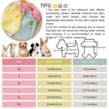 Sweet Dog Vest Summer Lightweight Cartoon Pet T-Shirts Soft Breathable Dogs Tee Shirt Sleeveless Vest Dog Apparel for Medium Small Dog