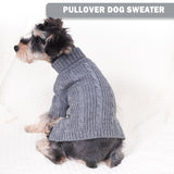 Winter Dog Clothes for Small Dogs Turtleneck Dog Sweaters Dog Knitted Warm Sweater Puppy Cold Weather Clothes Small Dog Pullover Sweater Fall Doggie Outfits Cat Apparel (Small)