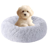 HYQ Small Dog Bed, Cat Beds for Indoor Cats, Pet Beds for Small Dogs, Fluffy Faux Fur Plush Small Dog Bed, Washable Puppy Bed with Anti-Slip Bottom, Dog Bed Small Size Dog (Light Gray, 20 Inch)