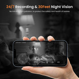 AMOROM Indoor Security Camera 360° with Pan/Tilt, Pet Dog Baby Monitor, 1080P HD Night Vision, Motion Detection, 2-Way Talk, Alexa & Google Home Compatible (2.4GHz WiFi)