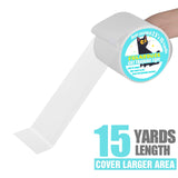 Polarduck Anti Cat Scratch Tape, 2.5 inches x 15 Yards Cat Training Tape, 100% Transparent Clear Double Sided Cat Scratch Deterrent Tape, Furniture Protector for Couch, Carpet, Doors, Pet & Kid Safe