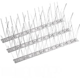 Bynccea Bird Spikes Stainless Steel Durable Bird for Small Birds, Poop-Disassembled Anti Bird Spikes Smooth Polishing Harmless Deterrent Nest Prevention Bird Off Spike