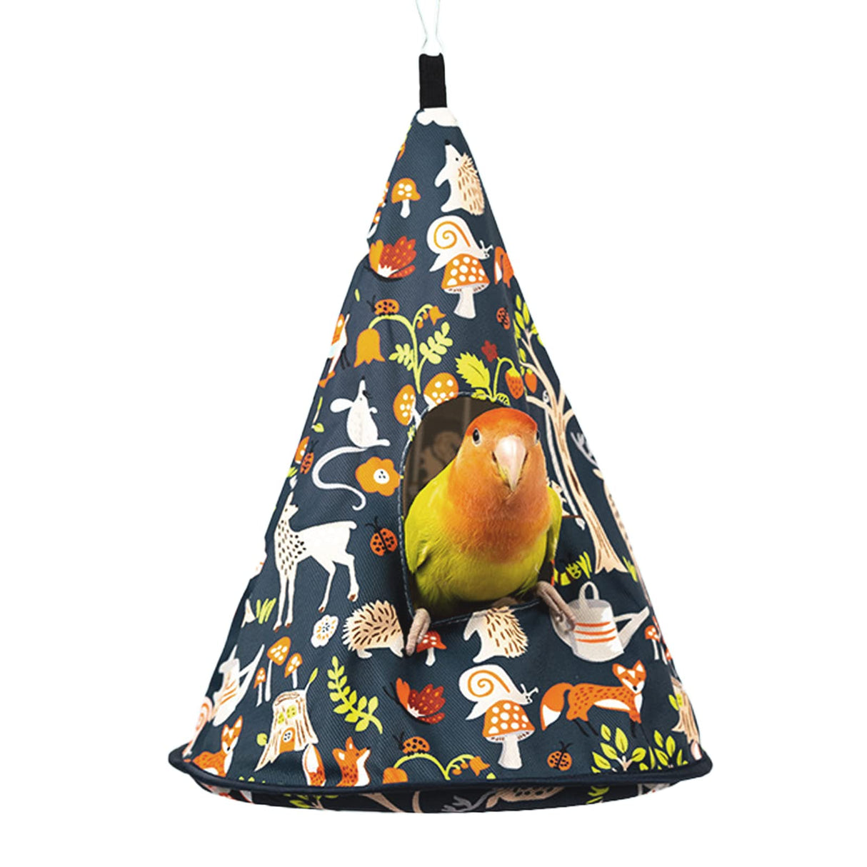 Parrot Cockatiel Warm House Bird Nest Bed All Season Hanging Hammock Birds Sleeping Bed Parrot Hideaway Bed Polyester Fabric Washable for Parakeet Cockatiels Budgies Lovebird