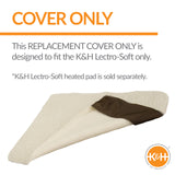 K&H Pet Products Lectro-Soft Outdoor Heated Dog & Cat Bed Replacement Cover, Fits K&H Lectro-Soft Medium Beds (Heated Bed Sold Separately), Machine Washable Soft Fleece Cover - 24 X 19in