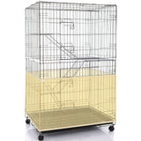 Shappy Large Bird Cage Seed Catcher,Bird Cage Cover Net Skirt Guard,Adjustable Soft Airy Mesh Net for Parrot Parakeet Macaw(118 x 15 Inch/ 300 x 37 cm,Yellow)