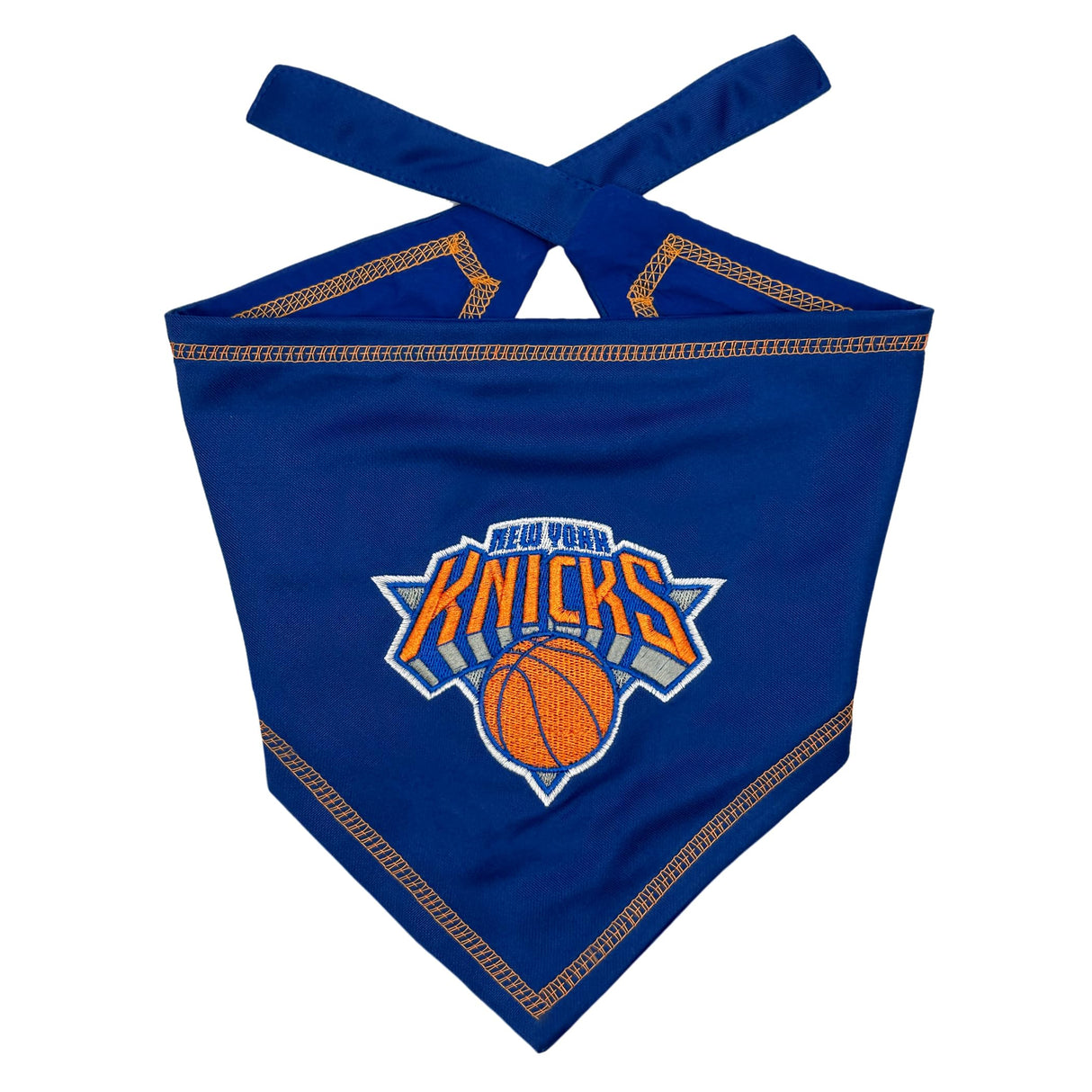 Pets First NBA New York Knicks TIE Bandana, Size Large/X-Large. Dog Bandana Scarf Bib for Pet Cat Dog. The Ultimate Game-Day, Party Bandana