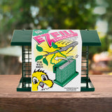 C&S EZ Fill Deluxe Suet and Snak Feeder with Roof & Platform, Suet Feeder for Wild Birds, Holds one 56 ounce suet cake