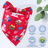 SCENEREAL Christmas Dog Bandana, Double Side Dog Scarf for Small Medium Large Dogs Cats Puppy,Holiday Bandanas for Dogs Boys Girls, Premium & Soft Fabric Pet Accessories for Birthday Party Days