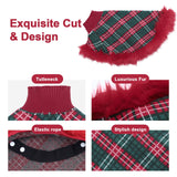 UNIPUP Dog Sweater Cloak, Pearl Cotton Bouclé Yarn Puppy Sweater, Cold Weather Coat Knitwear for Small Dogs, Classic Turtleneck Thick Dog Clothes with Thick Fluff DS-DP01L