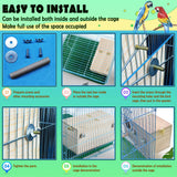 kathson Parakeet Nest Box Budgie Nesting House Cockatiel Breeding Parrots Mating Box for Lovebirds Small and Medium-Sized Birds（S）