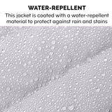 Furhaven Water-Repellent Small Dog Coat, Washable & Reflective w/ Leash Access & Stretch Fabric - Pro-Fit Active Jacket - Chrome, Small