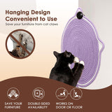 Cat Scratcher Mat, Natural Cotton Rope Cat Scratch Pad, 15.7'' Round Horizontal Floor Cat Scratching Pads for Indoor Cats, Cat Furniture Protector for Wall, Couch, Carpets, Sofas