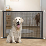 Cupount Dog Screen Mesh Gate for Stairs Pet Gates for The House: for Doorways Stairways Indoor 29 inches Tall, 38 inch Wide, Fits 32-35 inch Openings