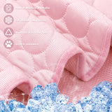 MeiLiMiYu Washable Dog Cooling Mat Ice Silk Pet Self Cooling Pad Blanket for Indoor & Outdoor Car Seats