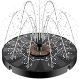 Yzert Solar Fountain Coffee Flower, 2025 Upgrade Floating Solar Water Fountain Pump with 4 Fixers & 7 Nozzles for Bird Baths, Ponds, Pools, Gardens, Patios, Outdoors&Flower Pots