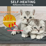 AUPETEK Self-Warming Cat Bed Indoor/Outdoor Super Soft Self Heating Pet Mat Washable Thermal Pad for Cat & Dog 21x15.7 inch