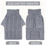 Winter Dog Clothes for Small Dogs Turtleneck Dog Sweaters Dog Knitted Warm Sweater Puppy Cold Weather Clothes Small Dog Pullover Sweater Fall Doggie Outfits Cat Apparel (Small)