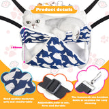 Mengbei tribe Cat Hammock for Cage Hanging Cat Bed with Adjustable Strap and Metal Hooks, for Winter and Summer Use - Small Animals Soft Sleeping Hammock Accessory