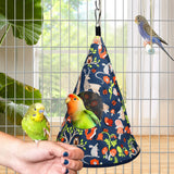 Parrot Cockatiel Warm House Bird Nest Bed All Season Hanging Hammock Birds Sleeping Bed Parrot Hideaway Bed Polyester Fabric Washable for Parakeet Cockatiels Budgies Lovebird