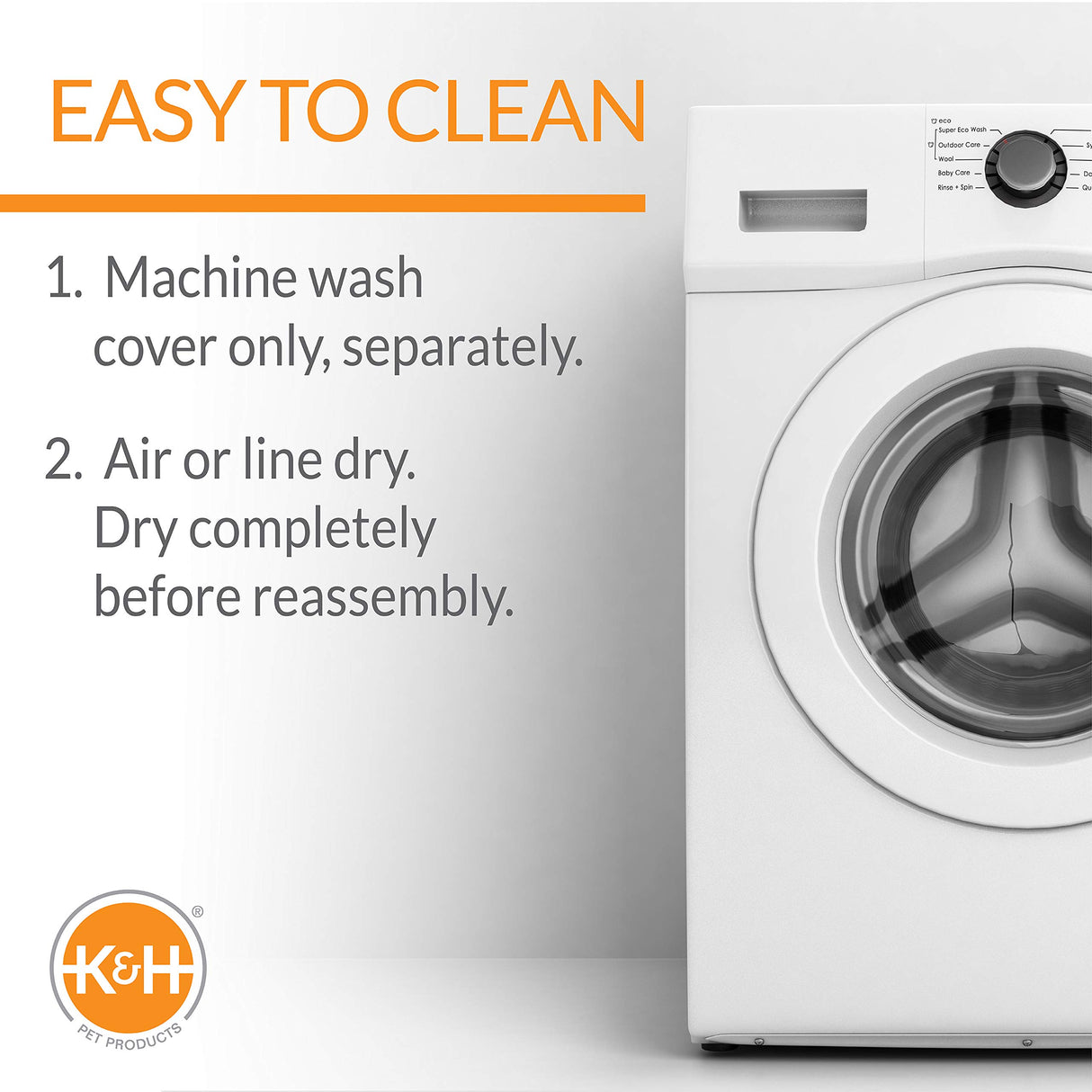 K&H Pet Products Lectro-Soft Outdoor Heated Dog & Cat Bed Replacement Cover, Fits K&H Lectro-Soft Medium Beds (Heated Bed Sold Separately), Machine Washable Soft Fleece Cover - 24 X 19in