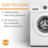 K&H Pet Products Lectro-Soft Outdoor Heated Dog & Cat Bed Replacement Cover, Fits K&H Lectro-Soft Medium Beds (Heated Bed Sold Separately), Machine Washable Soft Fleece Cover - 24 X 19in