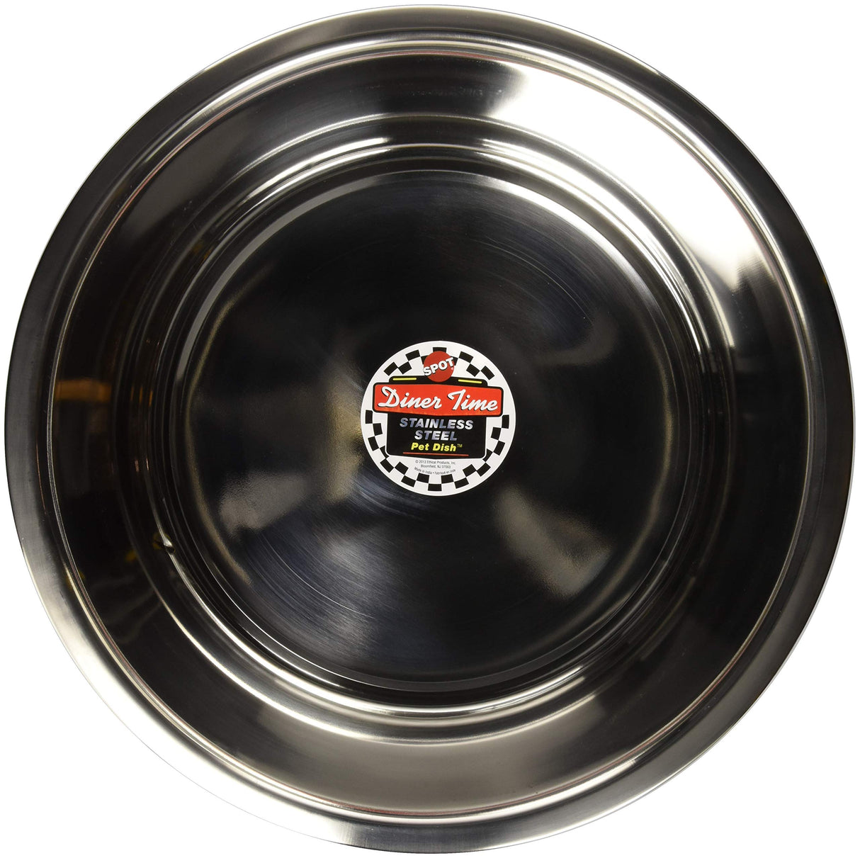 SPOT Mirror Finish 100% Rust Resistant Stainless Steel Pet Dish, 10 Quart, Suitable for Dogs and Cats