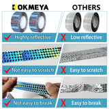 KOKMEYA Bird Scare Tapes 262FT*1 Reflective Flash Tape for Birds, Bird Scare Device Double Side Ribbon Scare Birds Away for House, Garden, Yard, Orchard, Patio, Outdoor